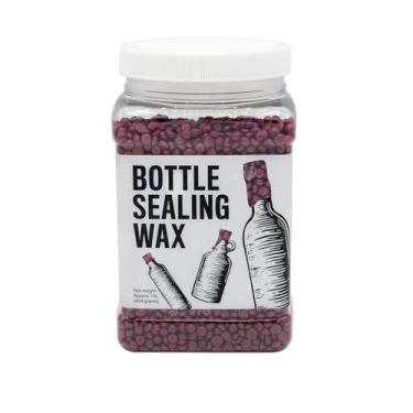 Imagem de Blended Waxes, Inc. Cera de vedação de garrafas Pastilhas de 500 g - Cera de engarrafamento resiliente e versátil para vedação de garrafas de vinho, cerveja e licor - Vedações entre 25-30 garrafas