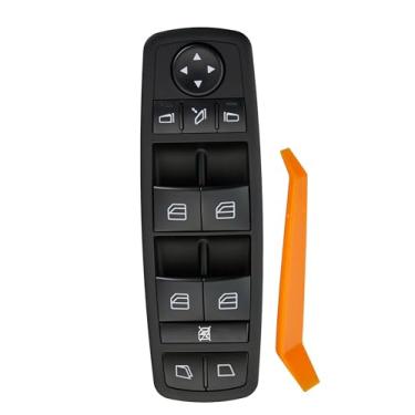 Imagem de ZAPOSTS Interruptor elétrico de janela serve para Mercedes-Benz W164 W251 GL320, GL350, GL450, GL550, R320, R350, R500, R63 AMG. Interruptor mestre vidrios de porta de controle lateral do motorista.