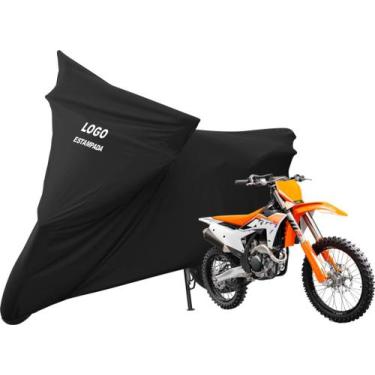 Imagem de Capa Cobrir Moto KTM 250 SX-F De Tecido Lycra - Mz, Preta
