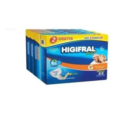 Imagem de Fralda Geriátrica Higifral Confort Mega 3 Pacotes Tamanho G