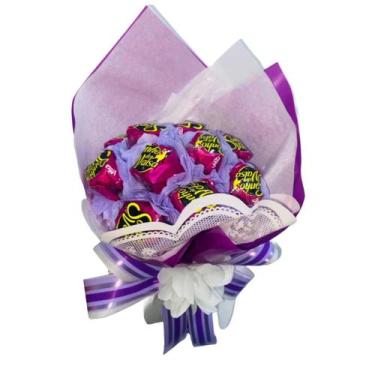 Imagem de Buquê Roxo Com Chocolate Sonhos de Valsa - Lacta