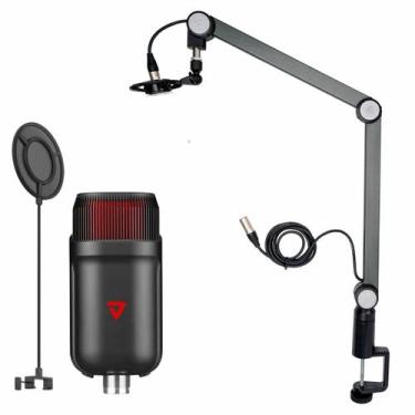 Imagem de Kit Podcast Braço Articulado Thronmax S2 Caster Boom + Microfone Thron