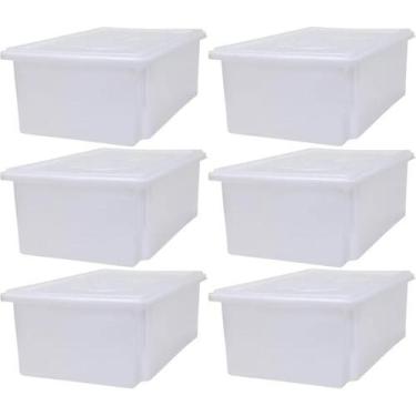 Imagem de Organizador Plastico S950 Com Tampa 45L kit 6 - DEKACRON