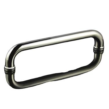 Imagem de BAZAC Puxador de porta de vidro de puxar e empurrar, maçanetas de porta de banheiro para box de chuveiro, maçanetas internas/externas, com parafusos - 600 mm