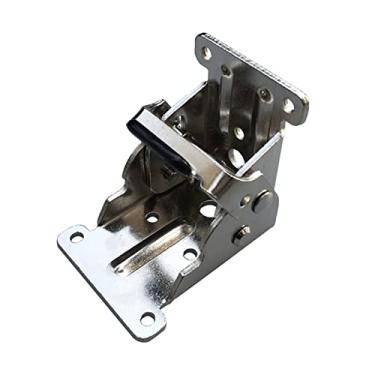 Imagem de AMITVA 1 unidade. Dobradiça auto-bloqueadora dobradiça dobrável mesa suporte dobrável combinação armário móveis dobradiça de fecho automático-Sliver