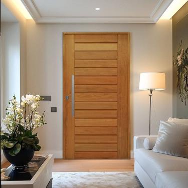 Imagem de Porta Pivotante  Batente Misto 14 Puxador Barra Chata 120cm X 210cm Direito California