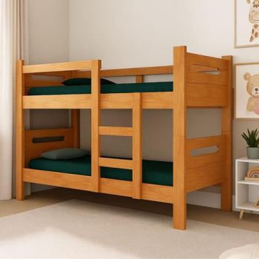 Imagem de Beliche Solteiro Moderna Compacta Vira 2 Camas Separadas com Estrutura