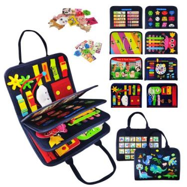 Imagem de Busy Board TenFans Montessori Toy 35 atividades de 1 a 4 anos