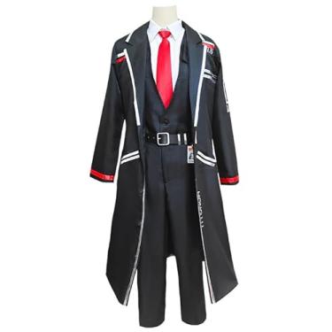 Imagem de Weixu Fantasia masculina de cosplay HongLu Faust com gravata e festa de carnaval de Halloween M