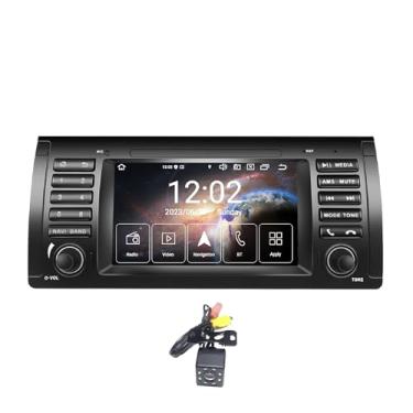 Imagem de AMASE AUDIO Rádio veicular Android 13 Octa Core (4 GB + 64 GB), leitor de DVD no painel, sem fio, Android Auto, DSP+, tela sensível ao toque de 7 polegadas, 1 Din compatível com BMW E39 5 Series