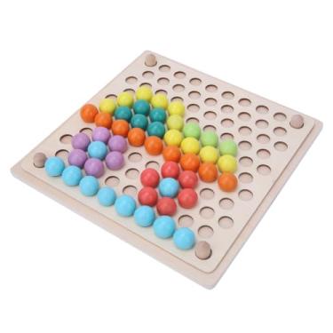 Imagem de Generic Conjunto de Quebra-cabeça de Contas de Clipe para Crianças, Brinquedo Educacional de Treinamento de Colher de Percepção de Cor, para Idades 3+