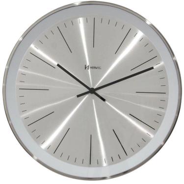 Imagem de Relógio de Parede Herweg Clássico Metalizado Cromado 6497