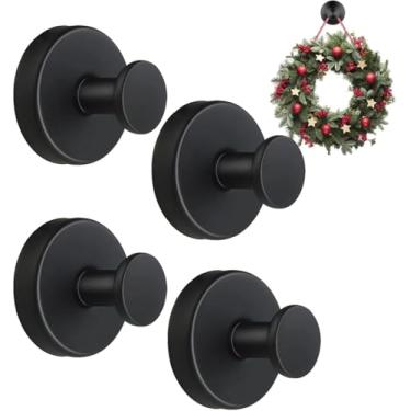 Imagem de YUANQIAN Ganchos de ventosa para grinaldas em vidro, ganchos de chuveiro impermeáveis sem perfuração para toalhas, roupões, casacos, grinaldas, gancho de parede para banheiro, cozinha e guirlanda para