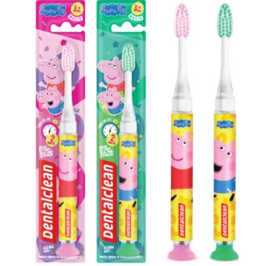 Imagem de ESCOVA DE DENTE INFANTIL PEPPA PIG TIMER LIGHT - DENTALCLEAN