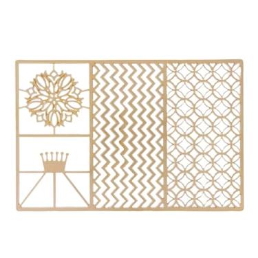 Imagem de Bandeja de design de gelo de cobre DIY Cubo de gelo Placa de carimbo Acessórios de bartender para coquetéis Amantes de uísque Bourbon Material de cobre premium Fabricação rápida (C04)