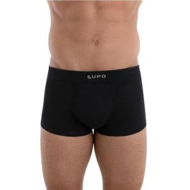 Imagem de Sunga Masculina Lupo Sem Costura Micromodal Preta - 00656001-Masculino