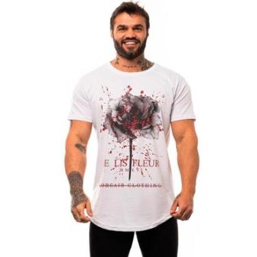 Imagem de Camiseta Longline Premium Masculina MXD Conceito Flor e Lis-Masculino