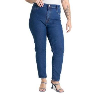 Imagem de Calça Jeans Sawary Plus Size - 280295 - Azul medio 54-Feminino