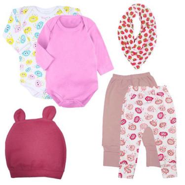 Imagem de Kit 6 Peças Roupinha Bebê Para Presente Feminino Masculino - Koala Bab