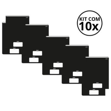 Imagem de Kit Com 10 Caderno Brochura 80 Fls Pautado Capa Dura - Stiff KITS:KIT 