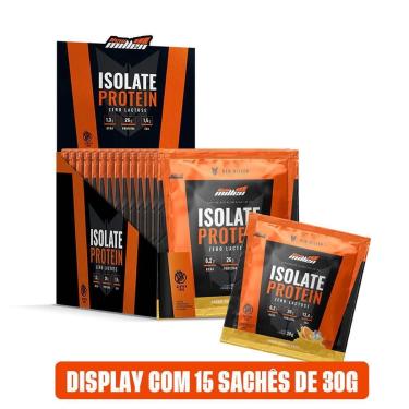Imagem de Isolate Protein Zero Lactose - 15 Sachês 30g Orange Juice - New Millen-Masculino