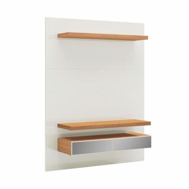 Imagem de Painel Para Tv Até 55" Tb106e 2 Gavetas Off White/Freijó