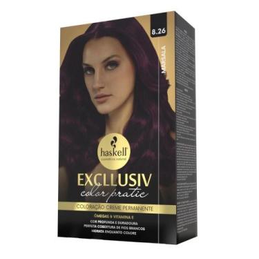 Imagem de Kit Color Pratic 8.26 Marsala - Haskell