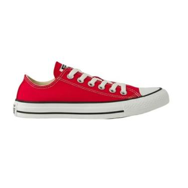 Imagem de Tenis all star chuck taylor cano baixo ref ct000100, Vermelho, Preto, 