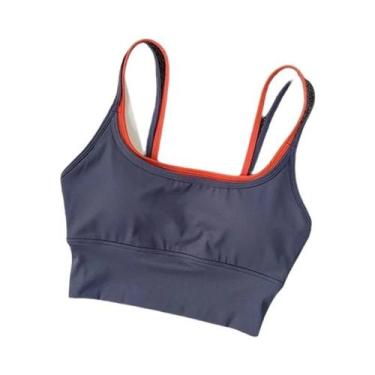 Imagem de Sutiã Esportivo Feminino Respirável E Antichoque, Top Cropped Sem Cost