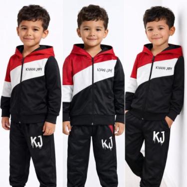 Imagem de Conjunto infantil masculino de frio roupa de inverno para crianças men