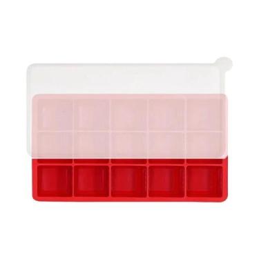 Imagem de Forma De Gelo Reutilizável De Silicone 3 X 3 Cm, Moldes Quadrados Para