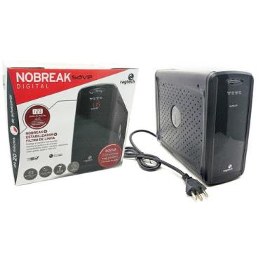 Imagem de Nobreak 600Va Com Display Digital 3 Em 1 Troca Fácil De Bateria 6 Toma