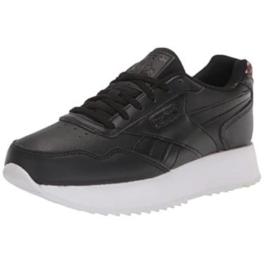 Imagem de Reebok Tênis feminino clássico Harman Run duplo, Preto/branco, 9