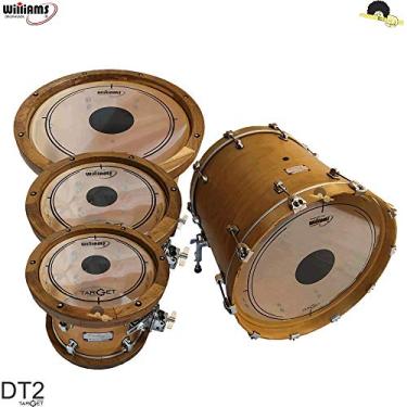 Imagem de Kit de Peles Williams - DT2 Duplo filme clear c/dot central (12″/13″/16″/22")