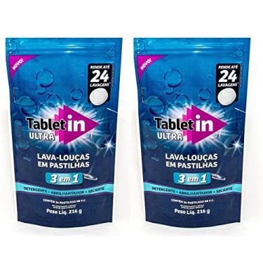 Imagem de Tablet In - Kit Lava-louças Louças em pastilhas - 48 pastilhas de 9g - Tabletin