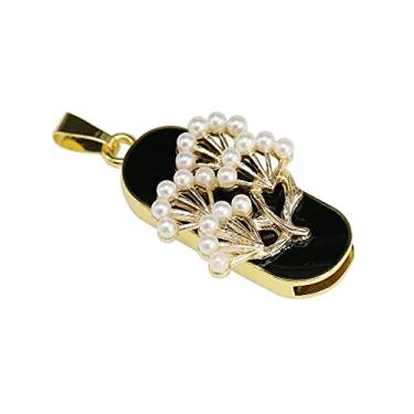 Imagem de 128 GB Modelo Árvore USB 2.0 Flash Drive Memory Stick Stitch Thumb Drive Armazenamento de Dados PenDrive USB Drive Jump Drive (Dourado)