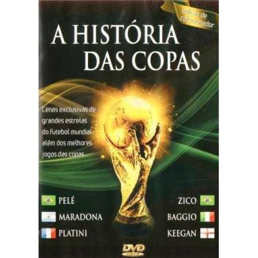 Imagem de Dvd A História Das Copas - Pelé Maradona Platini Zico Baggio - Cine Ar
