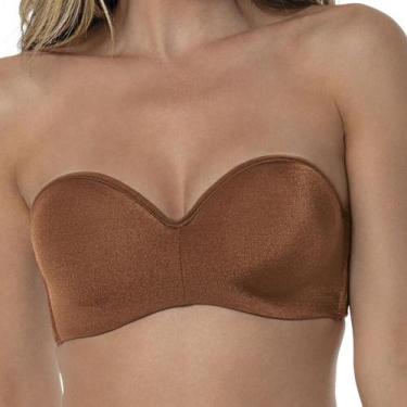 Imagem de Sutiã Sem Alças DeMillus 67858 Com Bojo, Bronze, 50