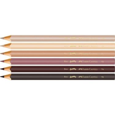Imagem de Lapis de cor jumbo caras e cores 6cores faber-castell pct.c/12