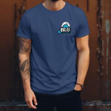 Imagem de Camiseta Masculina Casual Polo Blu Moderna em Algodão do P ao G1, Azul