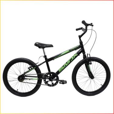 Imagem de Bicicleta Aro 20 Infantil Saidx Premium Bike Freios V Brake Aro em Alumínio Feminina e Masculina (Preto e Verde)