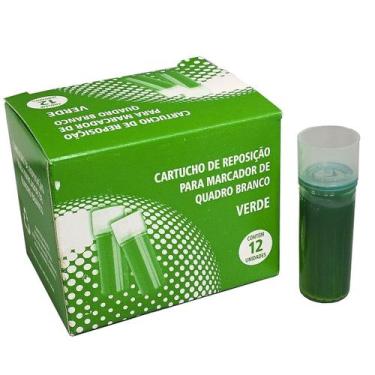 Imagem de Refil Tinta Pincel Marcador Quadro Branco VMaster Volunder, Verde
