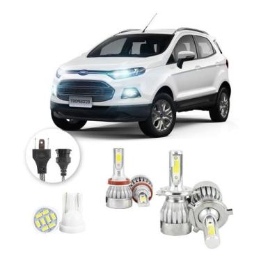 Imagem de Lampadas Led Ford Ecosport 2013 A 2017 H4 H8 20000lm - V10, Branco