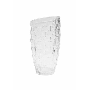 Imagem de Kit 2 Vaso Decorativo Vidro Vasinho Planta Desenhado 18,5cm - Glass De
