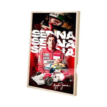 Imagem de Ayrton Senna Classic Vintage HD Qualidade Retro Wall Art Poster Para D