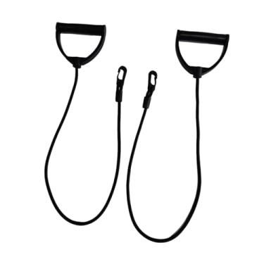 Imagem de simhoa Cabo de fixação de corda de tríceps, conjunto de 2 alças de treinamento para antebraço e ombros, antiderrapantes e resistentes, para exercícios, Pp