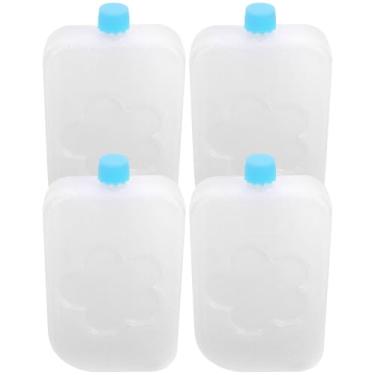 Imagem de Milisten 4 Caixas De Cristal De Gelo Bolsas De Gelo Reutilizáveis ​​ Refrigerador Ar Condicionado Lancheiras Ventilador Freezer Portátil Caixas De Resfriamento Leves Blocos De Freezer