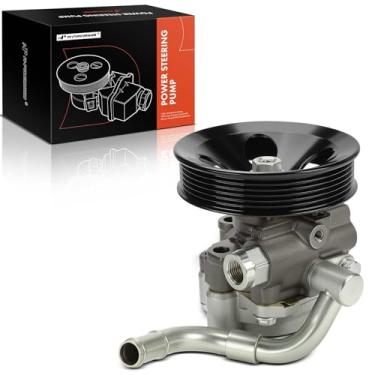 Imagem de A-Premium Bomba de direção hidráulica, com polia de 6 sulcos e tubo de entrada de óleo, compatível com Toyota Corolla 1998-2000 e Chevrolet Prizm 1998-1999