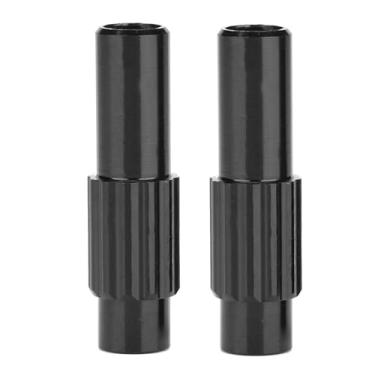 Imagem de Grcfumo 1 par de ciclos de bicicleta para o conector de mudança de engrenagem, tampa do ajustador de regulador de linha, ajustadores de cabos para passeio confortável e responsivo (Black)