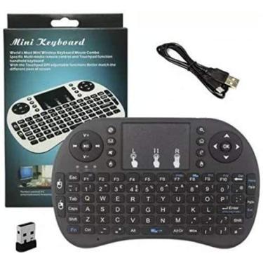 Imagem de Mini Teclado E Controle Remoto Touchpad Para Tv Pc E Games - MARKELK
